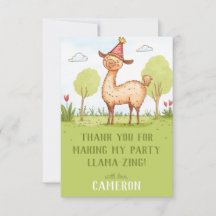 Llama Outdoor Kindergeburtstagsfeier