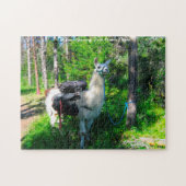 Llama Pack Idaho. Weihnachtsgrüße Puzzle (Horizontal)