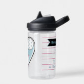 Llama Pajama Blue Heart Trinkflasche (Links)