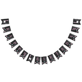 Llama Pajama Pink Girls Sleepover Party Wimpelkette