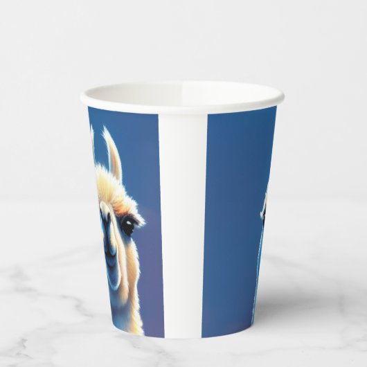 Llama Pappbecher (Links)