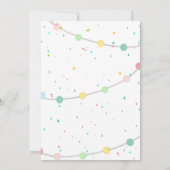 Llama Party Girl Party Animals Llama Fun Geburtsta Einladung (Rückseite)