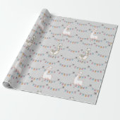 Llama Party Wrapping Paper Geschenkpapier (Ungerollt)