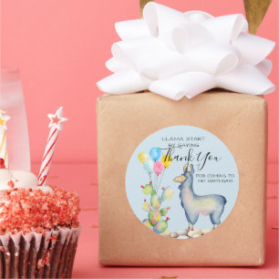 Llama-Partygeschenk-Aufkleber Runder Aufkleber