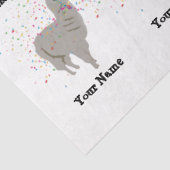 Llama Partying - Tier mit Party-Individuelle Name Seidenpapier (Ausschnitt)
