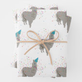 Llama Partying - Tiere mit Party Geschenkpapier Set (Beispiel)