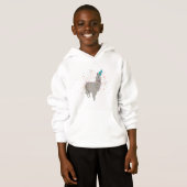 Llama Partying - Tiere mit Party Hoodie (Vorne ganz)