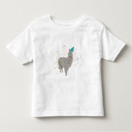 Llama Partying - Tiere mit Party Kleinkind T-shirt