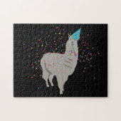 Llama Partying - Tiere mit Party Puzzle (Horizontal)