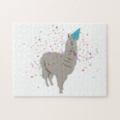 Llama Partying - Tiere mit Party Puzzle (Horizontal)