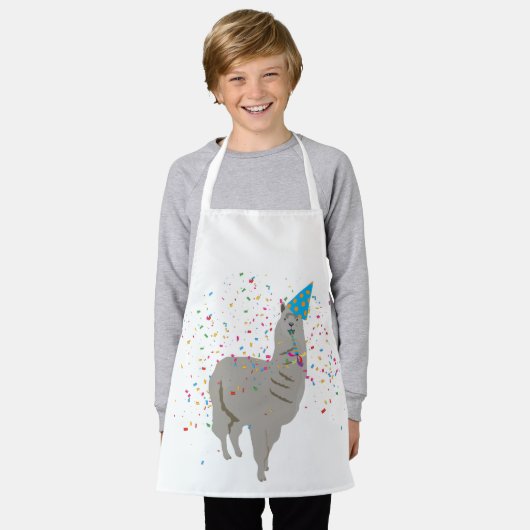 Llama Partying - Tiere mit Party Schürze (Getragen)