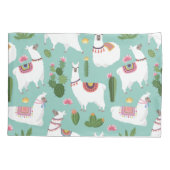 Llama Pattern Kissenbezug (Rückseite-Links)