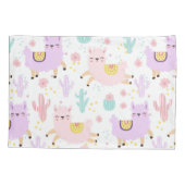 Llama Pattern Kissenbezug (Rückseite-Links)