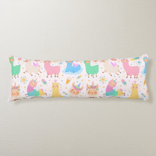 Llama Pattern Seitenschläferkissen (Vorderseite)