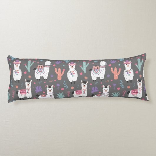 Llama Pattern Seitenschläferkissen (Rückseite)