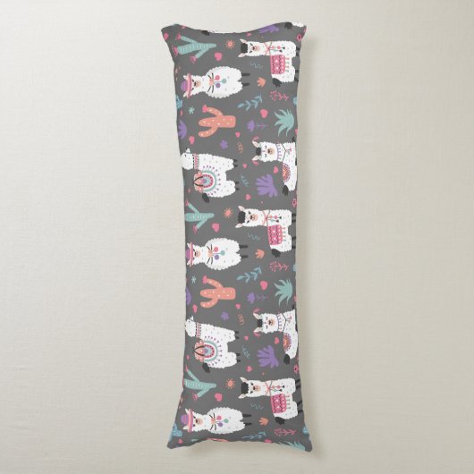 Llama Pattern Seitenschläferkissen (Vorderseite Vertikal)