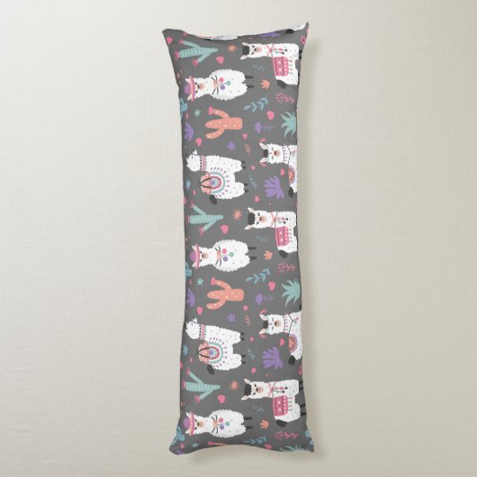 Llama Pattern Seitenschläferkissen (Rückseite (Vertikal))