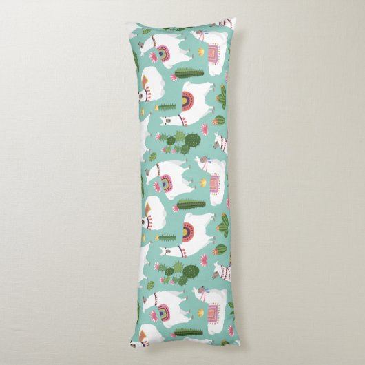 Llama Pattern Seitenschläferkissen (Rückseite (Vertikal))