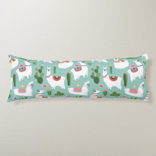 Llama Pattern Seitenschläferkissen (Vorderseite)