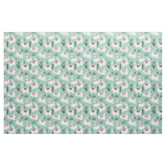 Llama Pattern Stoff (Fat Quarter (45,7 x 55,9 cm))