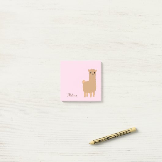 Llama personalisiert post-it klebezettel (Auf Schreibtisch)