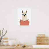 Llama personalisierter Druck Poster (Küche)