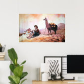Llama Picture Cuzco Peru Poster (Heimbüro)