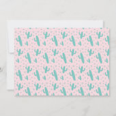 Llama Pink Geburtstagsparty Foto Einladung (Rückseite)