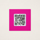 Llama Pink QR-Code Faserkarten (Rückseite)