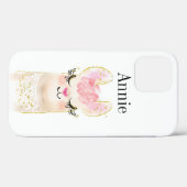 Llama Pink Wasserfarbname Case-Mate iPhone Hülle (Rückseite (Horizontal))