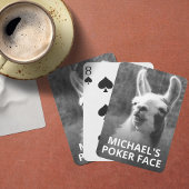 Llama Poker Face Spielkarten