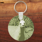 Llama Pop Art Schlüsselanhänger (Vorderseite)