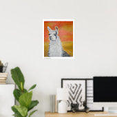 Llama Poster (Heimbüro)