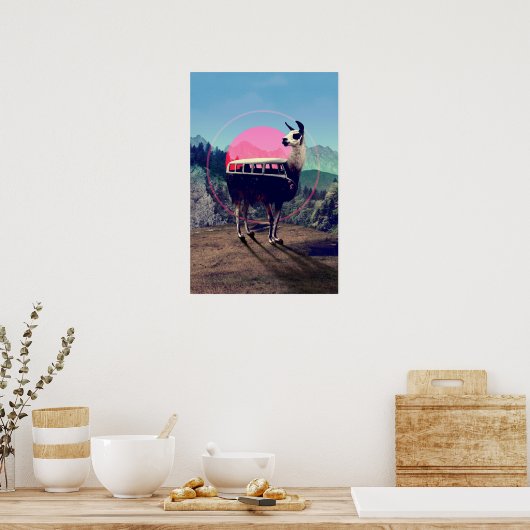 Llama Poster (Küche)