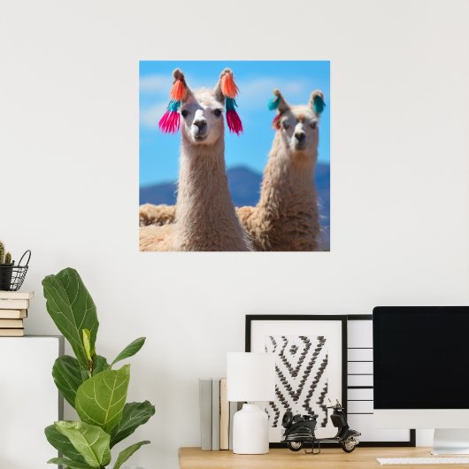 Llama Poster Art (Heimbüro)