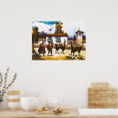 Llama Poster Peruaner mit (Küche)