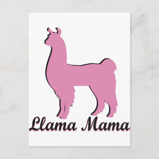 Llama Postkarte (Vorderseite)