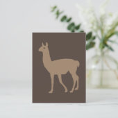 Llama Postkarte (Stehend Vorderseite)