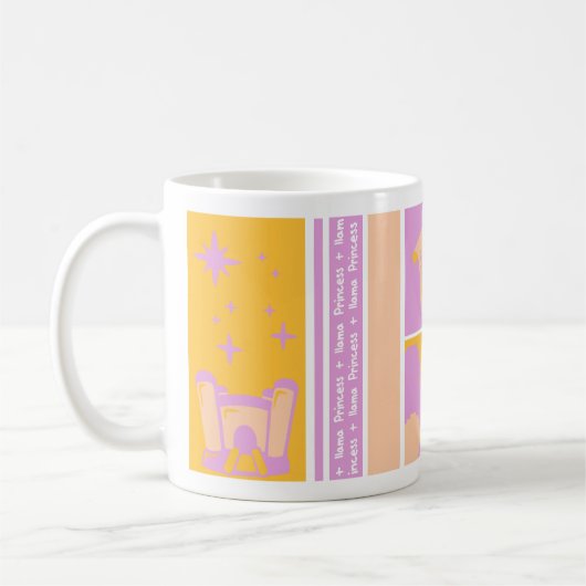 Llama Princess Coffee Tasse (Links)