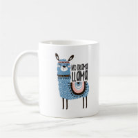 Llama Print Coffee Tasse - No Drama Llama - 11oz