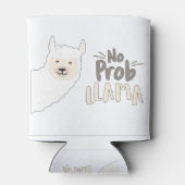 Llama Pun, kein Problem, kein Probllama Dosenkühler (Rückseite)