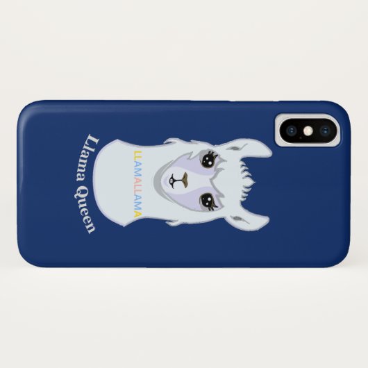 Llama Queen Case-Mate iPhone Hülle (Rückseite (Horizontal))
