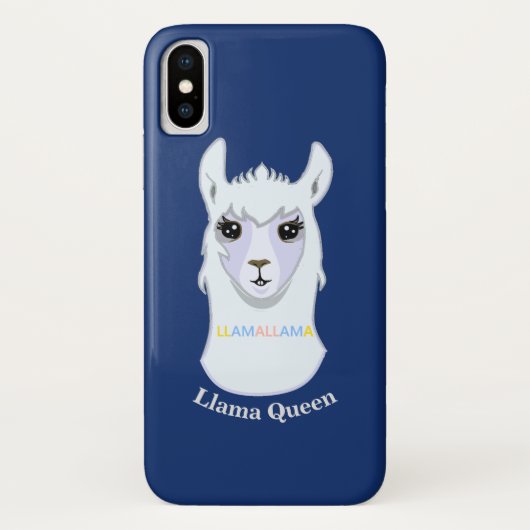 Llama Queen Case-Mate iPhone Hülle (Rückseite)