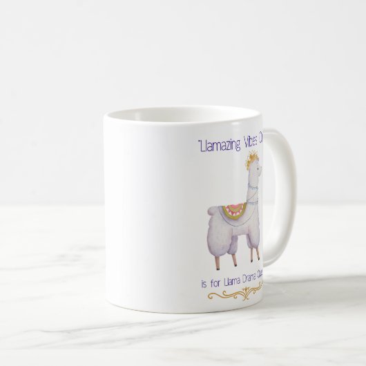 LLAMA QUOTE KAFFEETASSE (VorderseiteRechts)