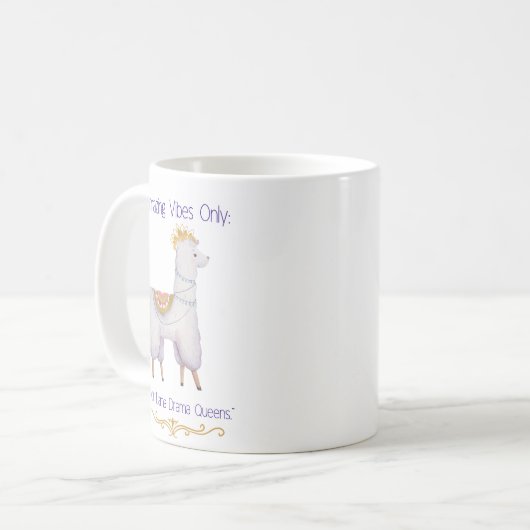 LLAMA QUOTE KAFFEETASSE (Vorderseite Links)