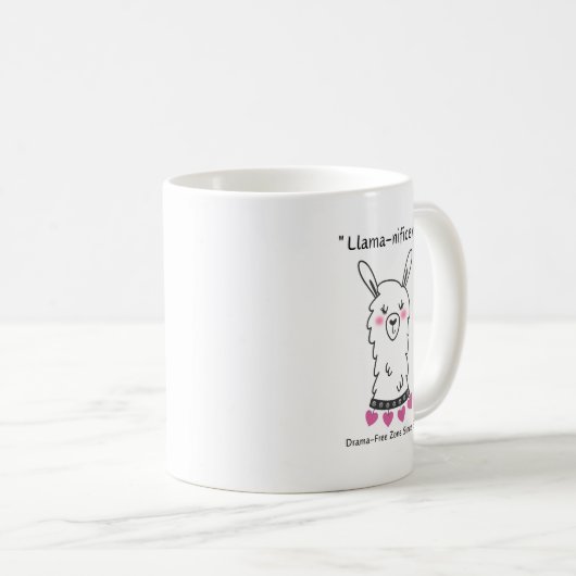 LLAMA QUOTE KAFFEETASSE (VorderseiteRechts)
