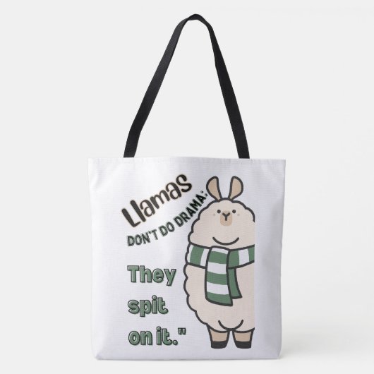 LLAMA QUOTE STIL TASCHE (Vorderseite)