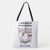 LLAMA QUOTE STIL TASCHE (Vorderseite)
