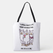 LLAMA QUOTE STIL TASCHE (Rückseite)