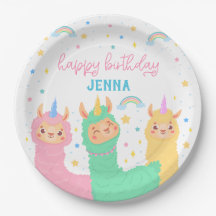 Llama Rainbow and Stars Geburtstagsparty